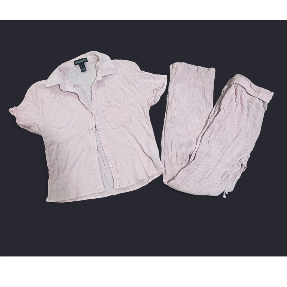 Streetwear Society Light Pink Ruffled Garment